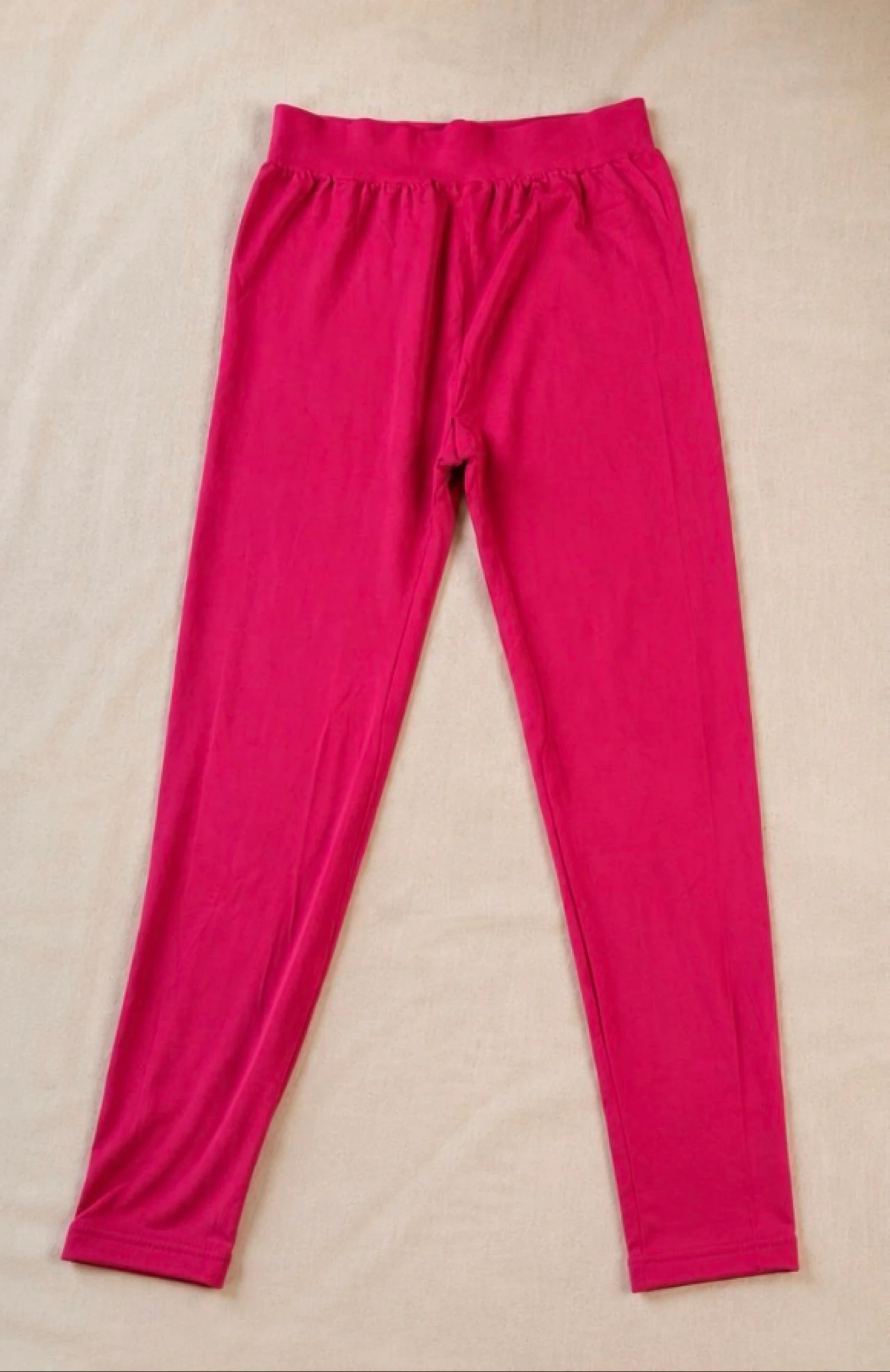 Legging femme rose fuchsia – Taille unique – Extensible – photo 2